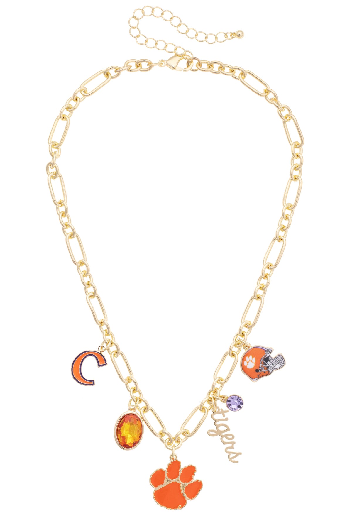 Clemson Tigers  Gameday Charm Necklace