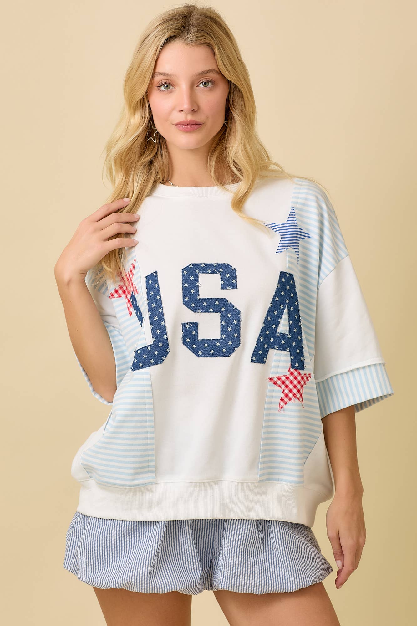USA Patchwork Top