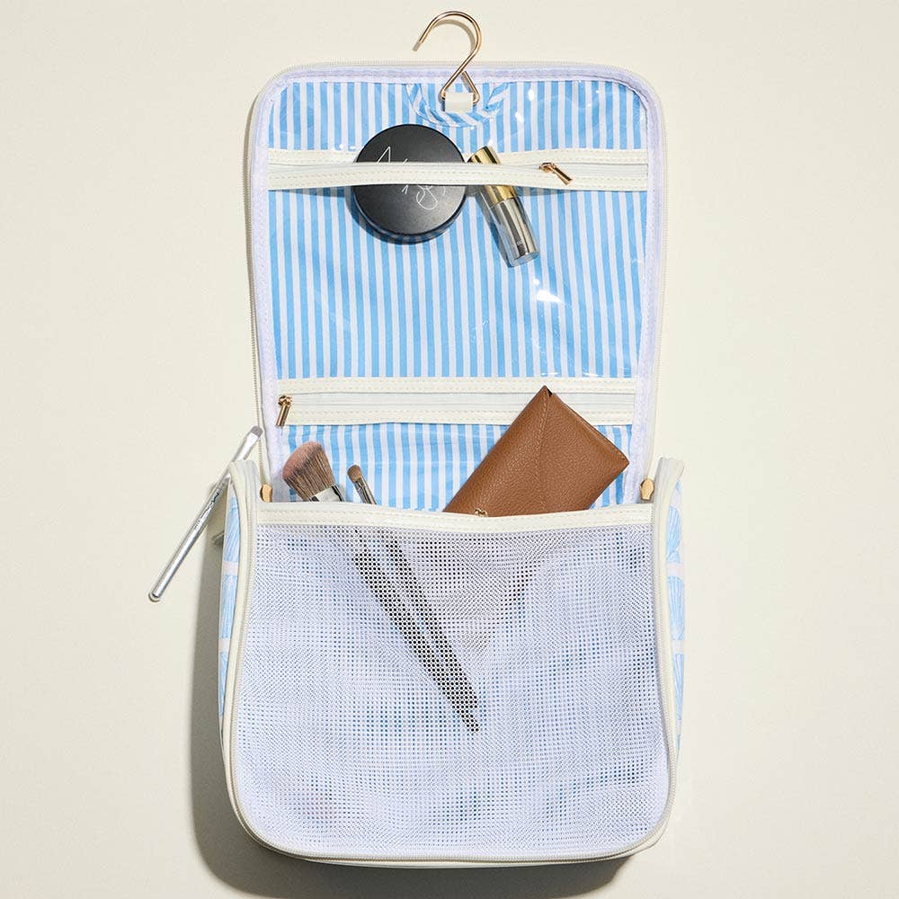 Shell Pattern Print Multi Purpose Travel Organizer Bag