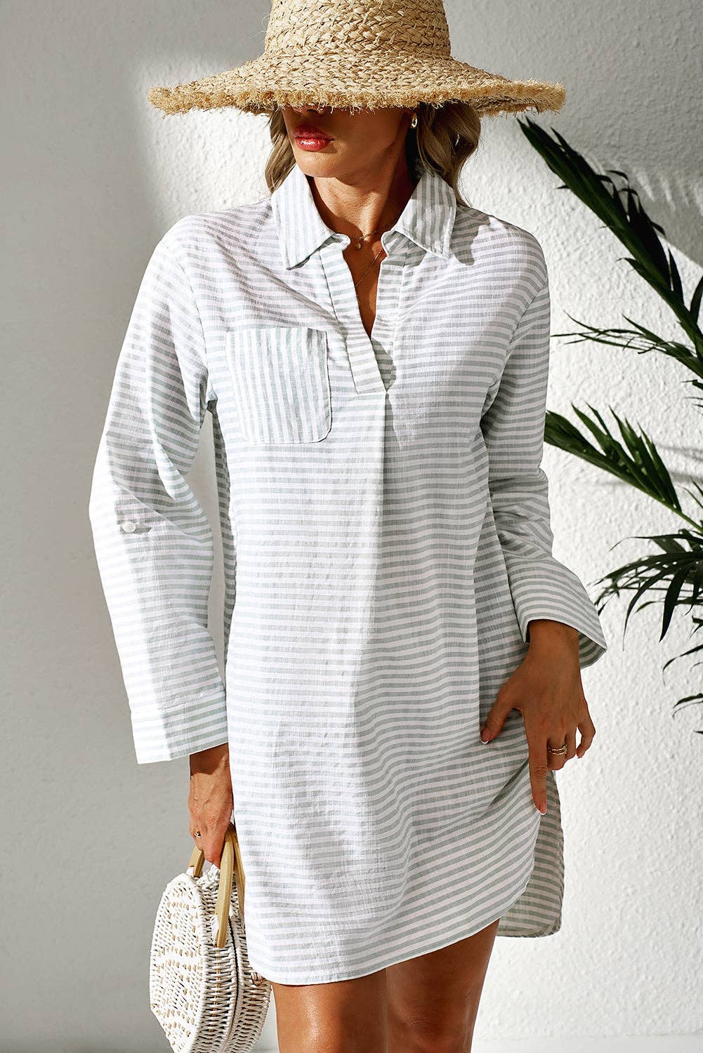 Stripe Beach Cover up