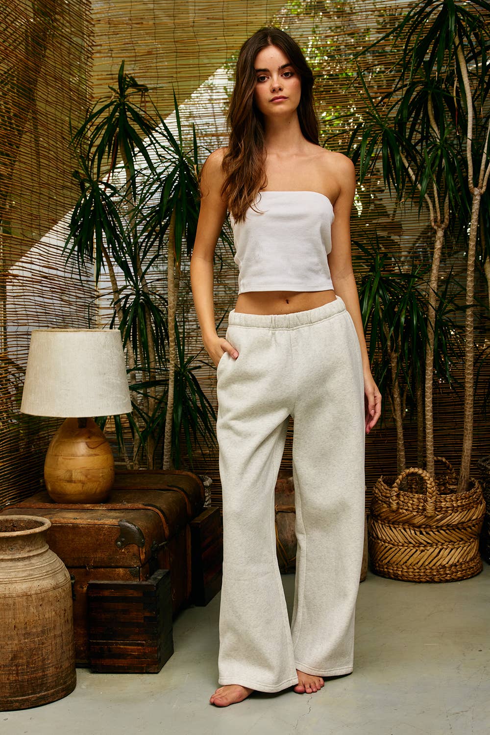IP5875 | Wide-leg Terry Sweatpants