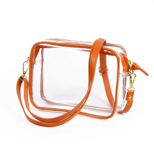 Bridget Clear Purse Orange