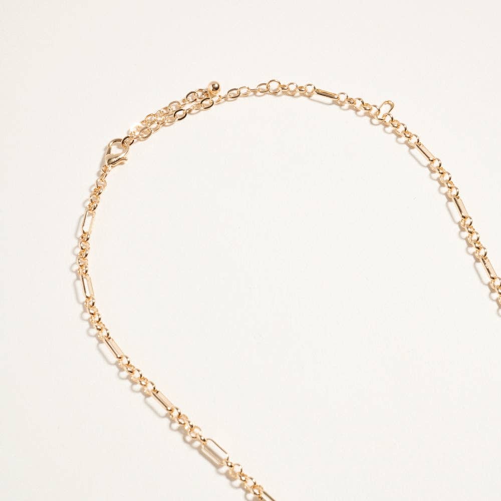 Mediterranean Coastal Beach Enamel Charm Necklace