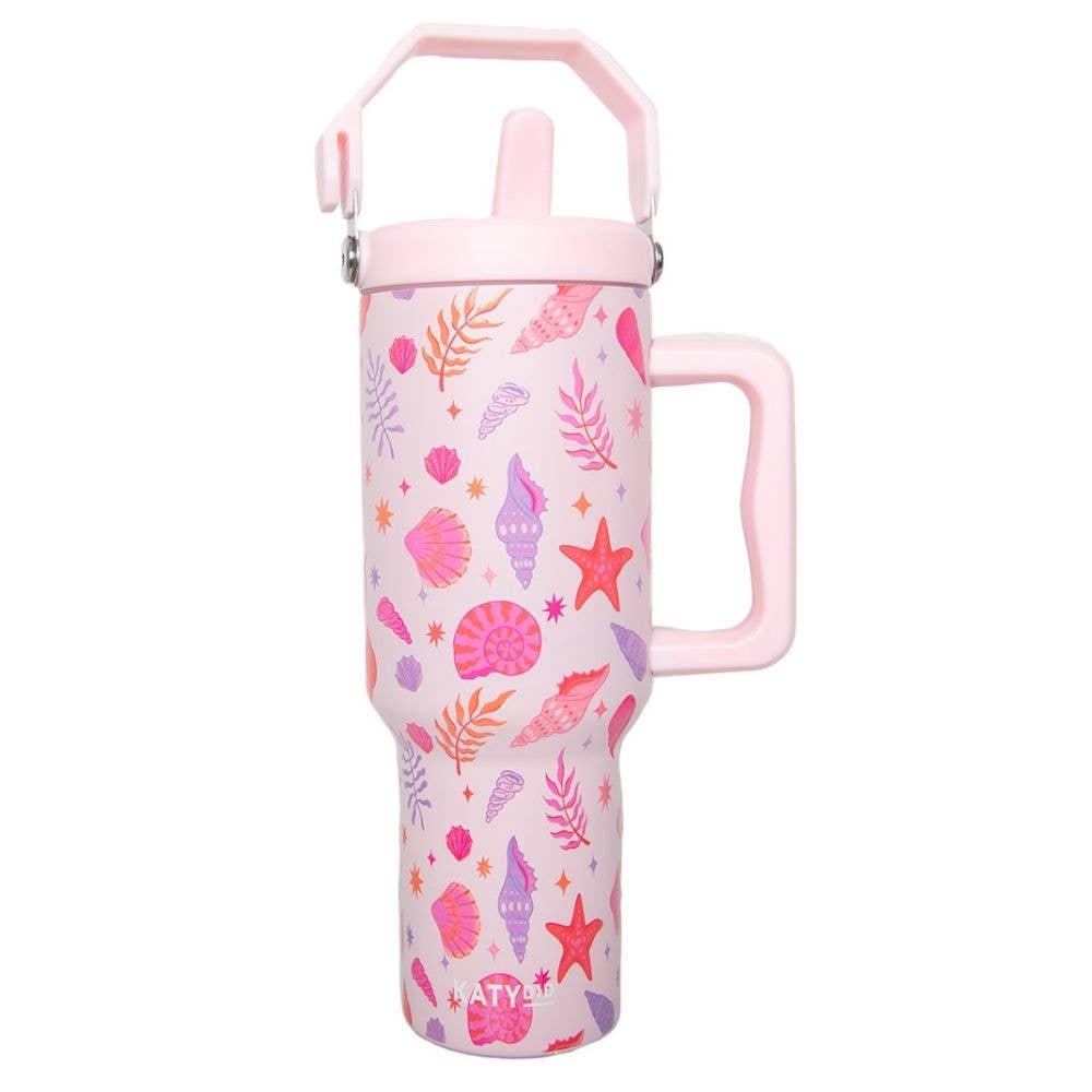 Beach Seashells Drink Tumbler