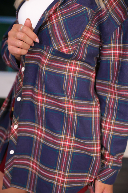 Lola Flannel Tunic Top