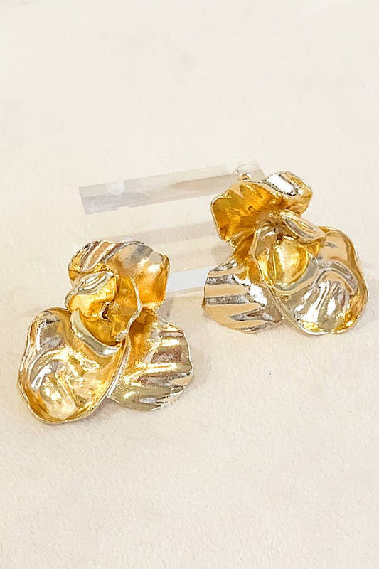 Eloise Large Flower Stud Earrings