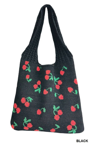 Cherry Crochet Tote