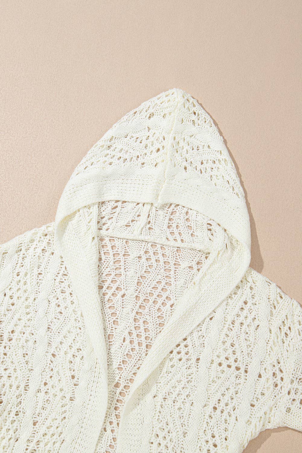Knit Hooded Beach Cover Up