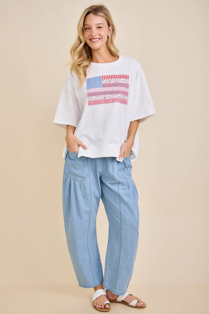 Patchwork Americana Sweatshirt