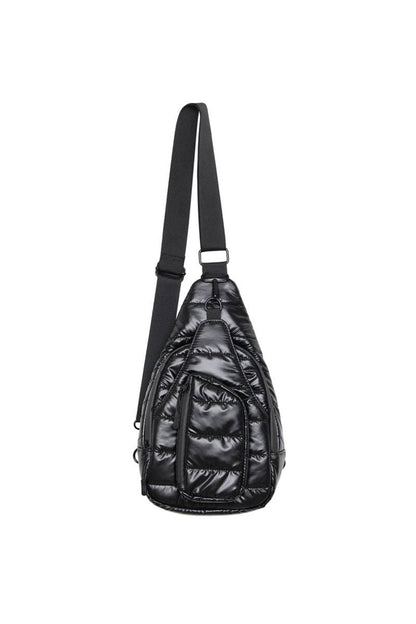 Black Metallic Crossbody Wholesale Sling Bag