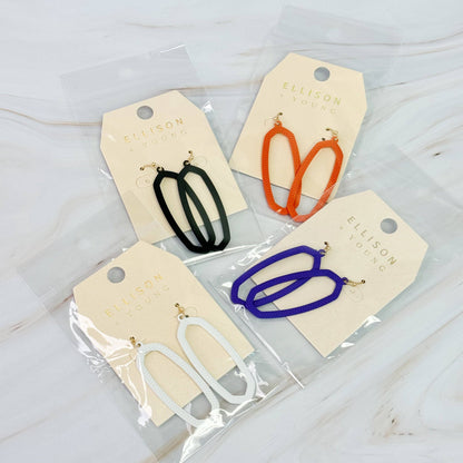 Gameday Oval Hoop Earrings