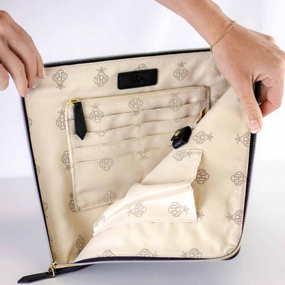 Let's Go Travel Organizer Black   11x9.5