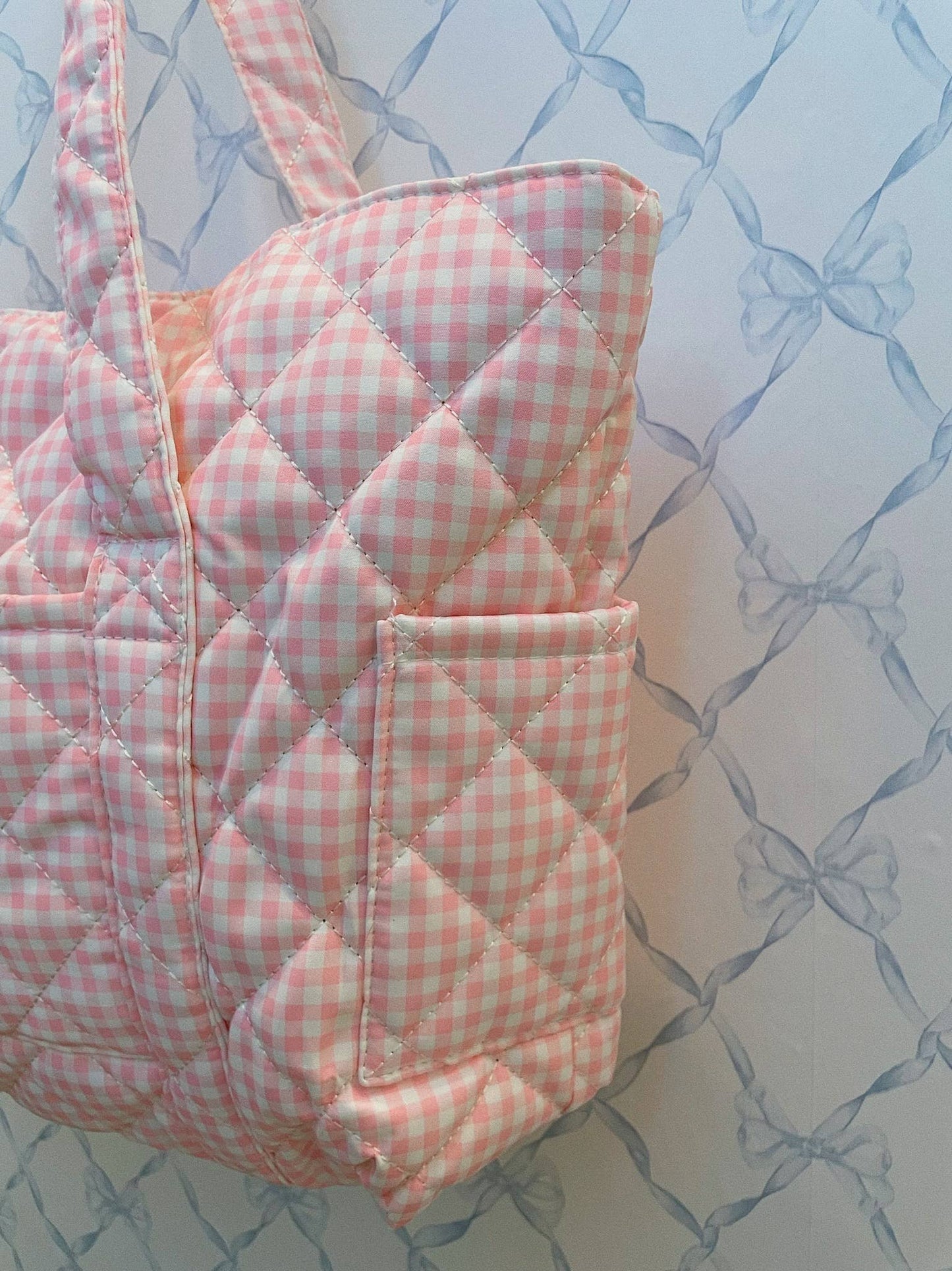 Pink pilates Tote, gym bag, large pink tote bag