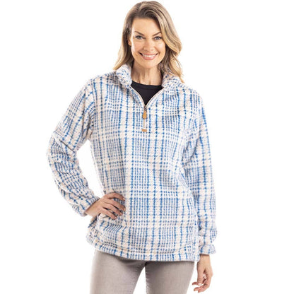 Houndstooth Faux Fur