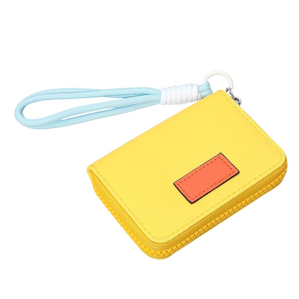 Compact Zip Around Mini Wallet