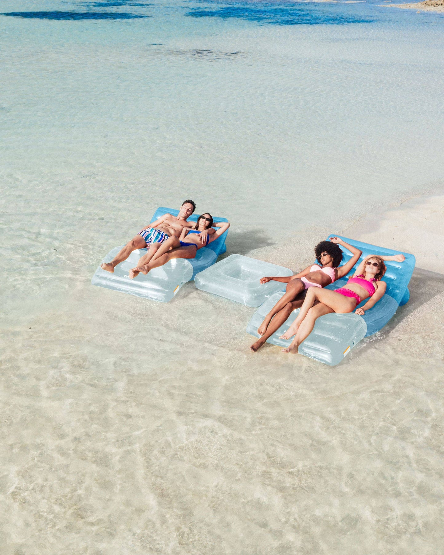 Blue Square Cooler Float Connector