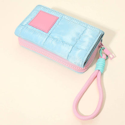 Compact Zip Around Wristlet Wallet