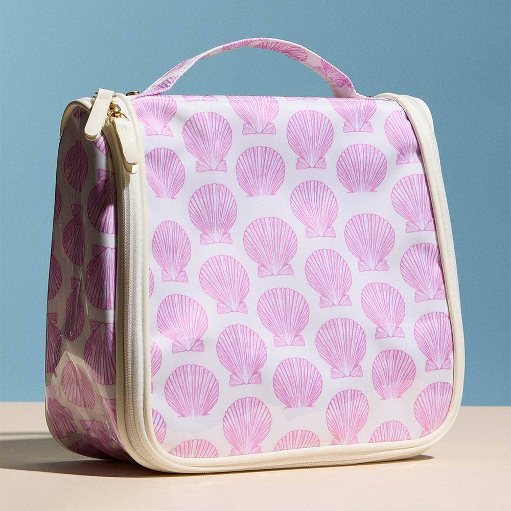 Shell Pattern Print Multi Purpose Travel Organizer Bag