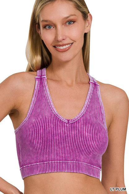 Stone Washed Racerback Tank Top