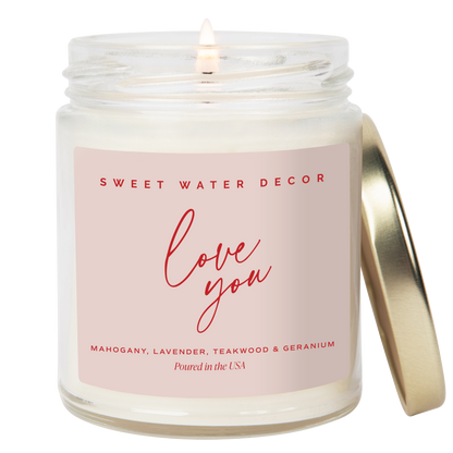 Love You 9 oz Soy Candle