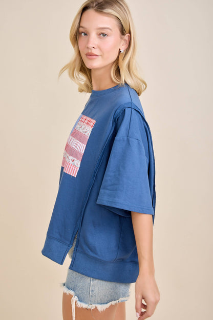 Patchwork Americana Sweatshirt