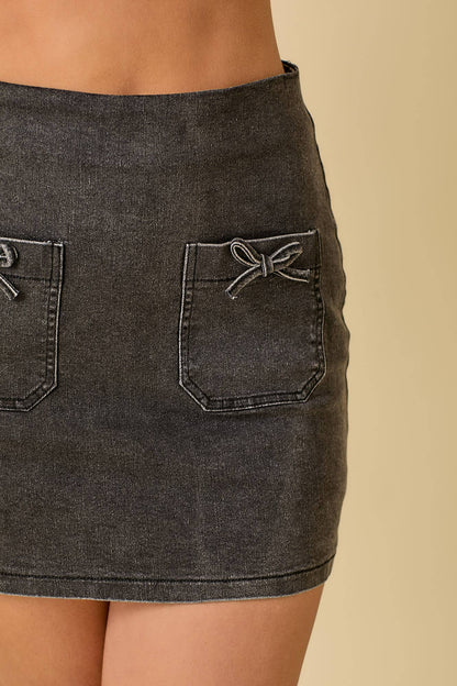 Mini Denim Skort