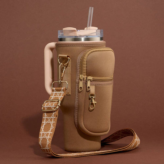 Tumbler Carrier Crossbody Bag