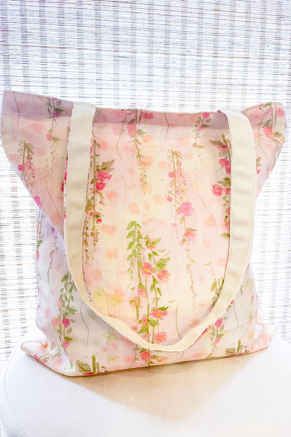 Mia Bow Floral Tote Bag