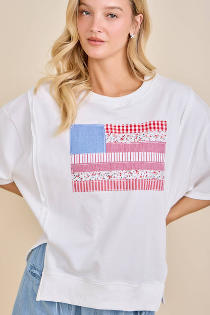 Patchwork Americana Sweatshirt