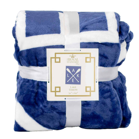 Lake Throw Blue 50x60