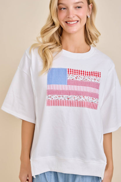 Patchwork Americana Sweatshirt