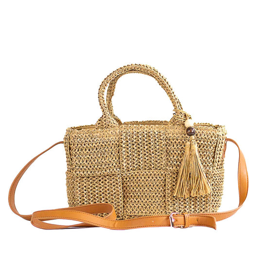 Dunmore Straw Purse Natural   9x6x3