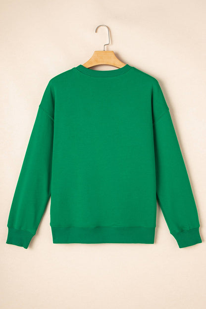 Lucky Clover Letter Sweatshirt