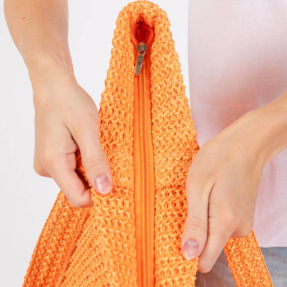 Crochet Straw Beach Bag