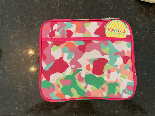 Colorful Camo Lunch Tote