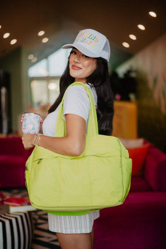 Lime Yellow Wholesale Travel Weekender for Women