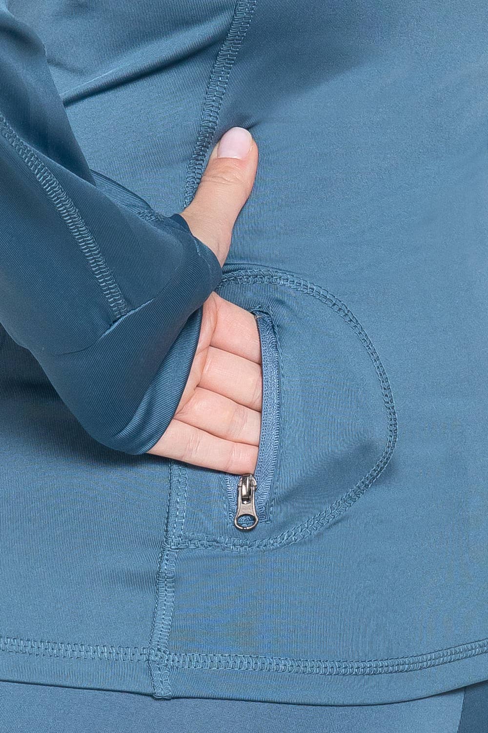 Solid Workout Track Jacket