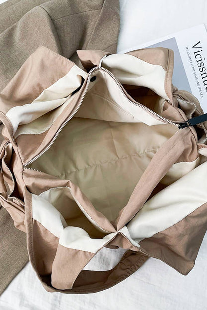 Carry All Pleated Draped Shoulder Tote Bag