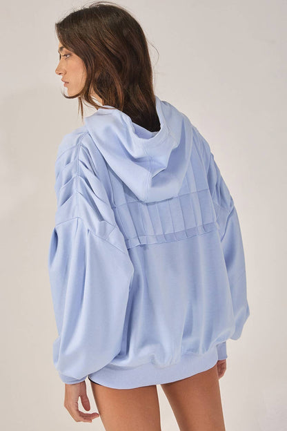 Soft & Cozy Pleated Hoodie