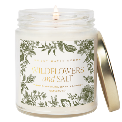 Wildflowers & Salt 9 oz Soy Candle