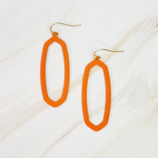 Gameday Oval Hoop Earrings