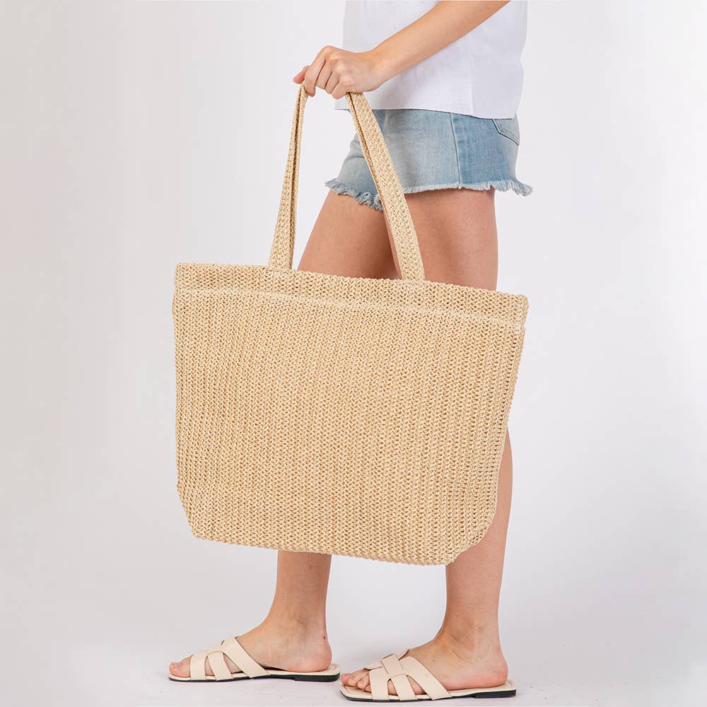 Crochet Straw Beach Bag