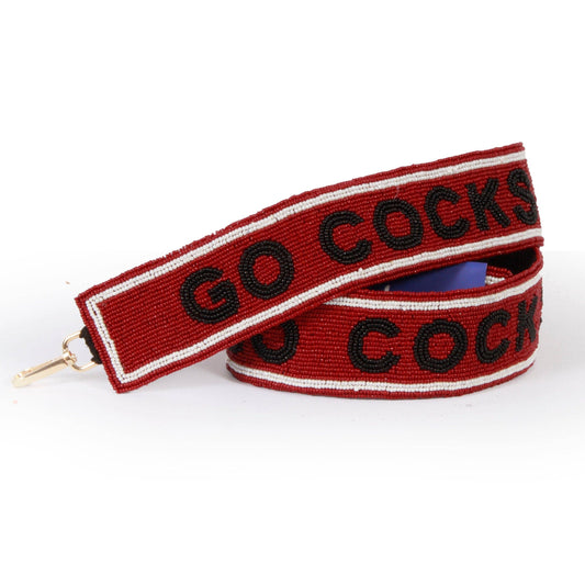 Beaded Purse Straps - South Carolina Gamecocks