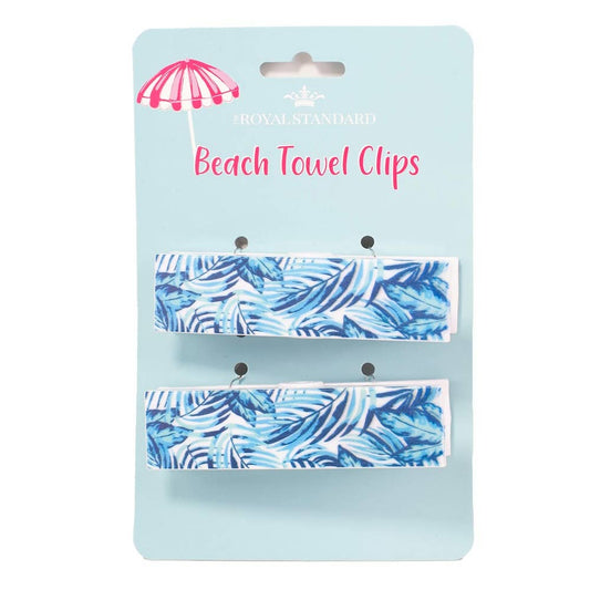 Tamarindo Beach Towel Clips   Royal/Palace Blue/Sky   1.5x4.5   Set of 2