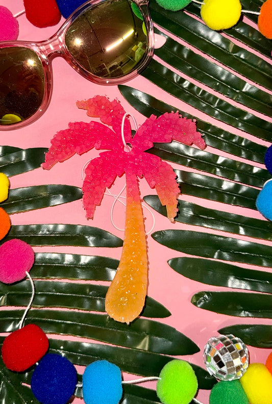 Ombre Palm Tree Car Freshie