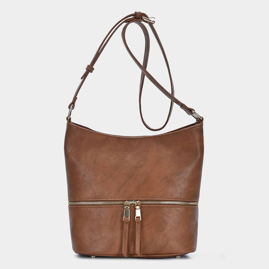 Faux Leather Crossbody Bag