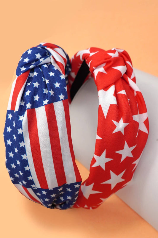 4TH OF JULY USA STRIPE  STAR FLAG HEADBAND