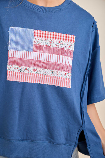 Patchwork Americana Sweatshirt