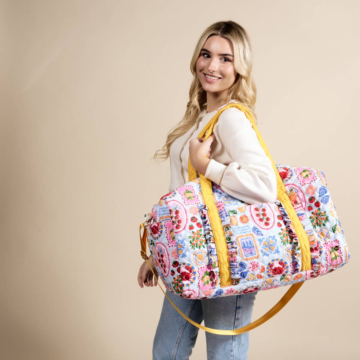 On-the-Go Quilted Weekender Bag–Ciao Bella