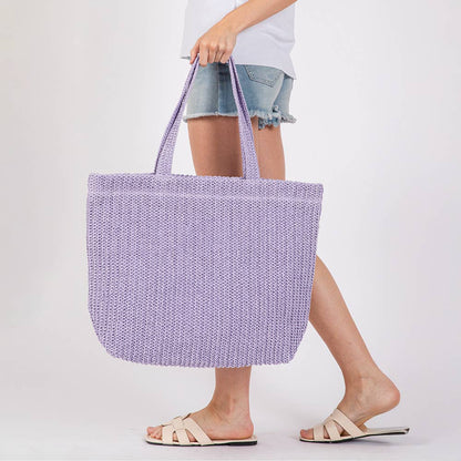 Crochet Straw Beach Bag